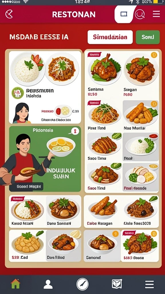 Kostumisasi karakter yang beragam dan menarik.