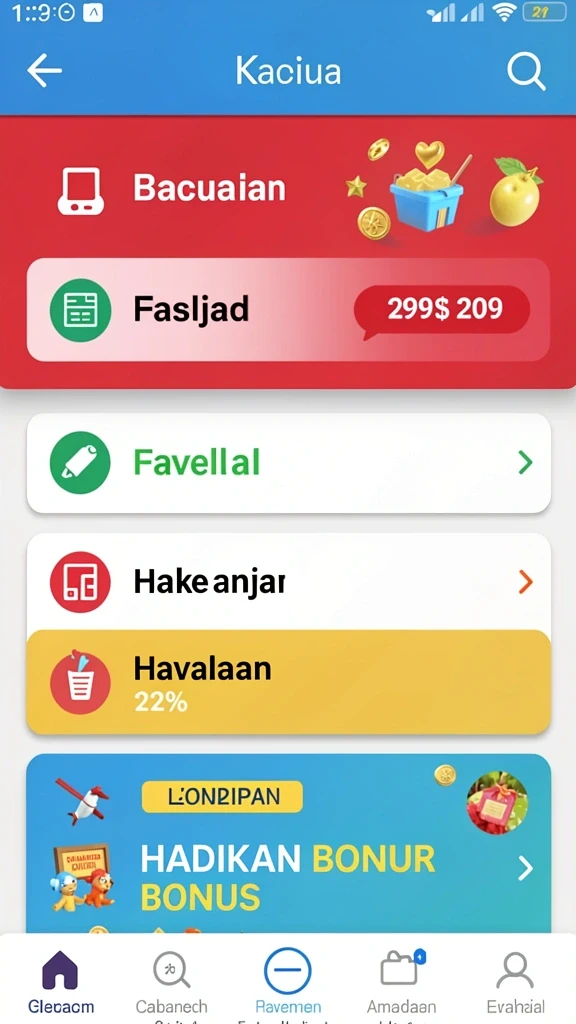 Tampilan antarmuka yang menarik dan user-friendly.