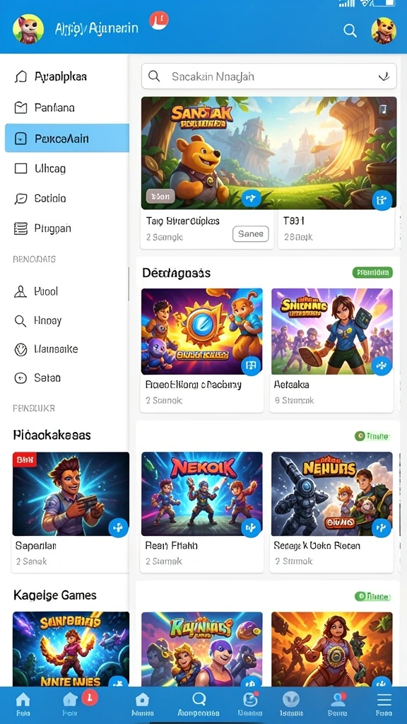 Fitur live chat memungkinkan interaksi antar pemain.