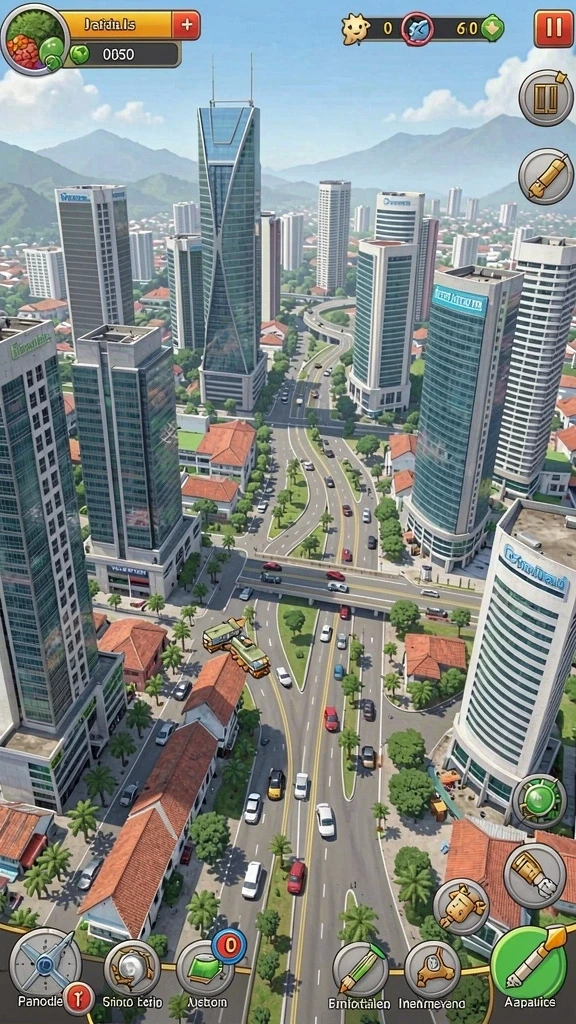 Screenshot saat berkompetisi di mode multiplayer.