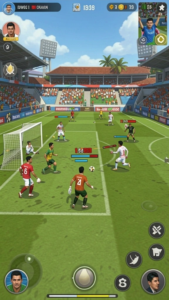 Momen mendebarkan saat berkompetisi di mode multiplayer.