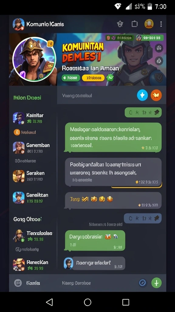 Fitur statistik permainan yang mendetail.