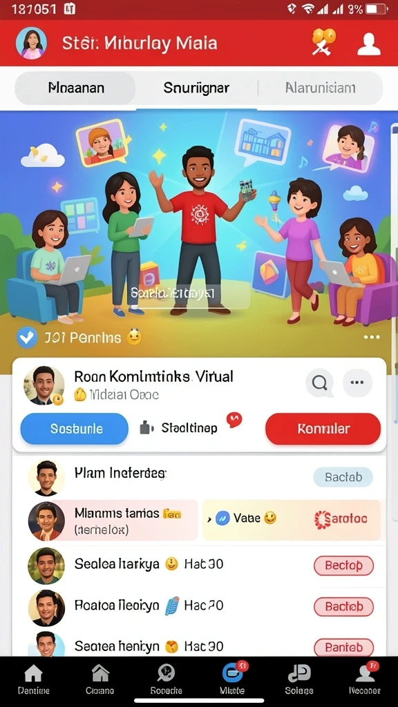 Tampilan antarmuka yang sederhana dan menarik.
