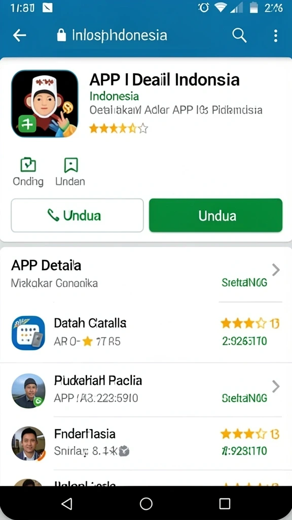 Tangkapan layar pertama menunjukkan antarmuka permainan yang menarik.