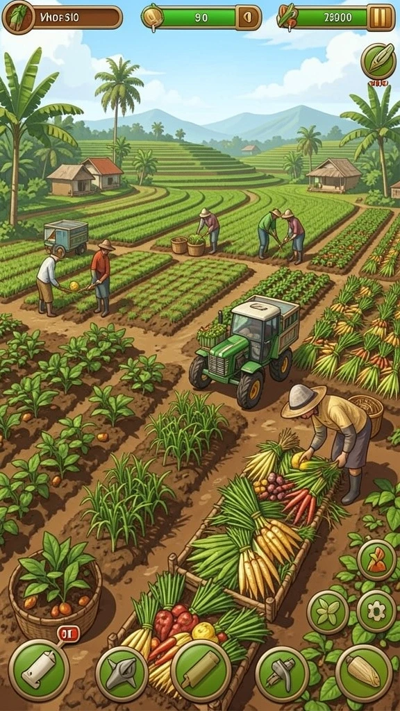 Screenshot menunjukkan antarmuka permainan yang menarik.