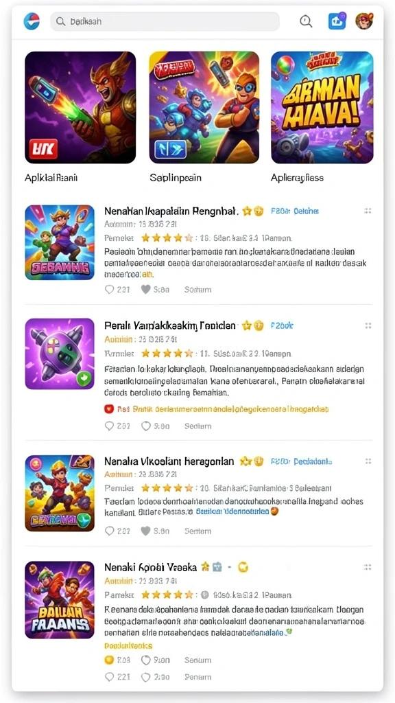 Mode permainan yang beragam dan mendebarkan.