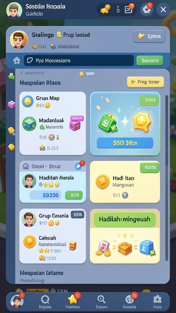 Karakter unik dengan kustomisasi mendalam.
