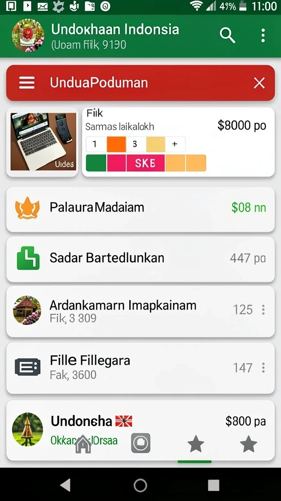 Tampilan antarmuka yang menarik dan user-friendly.