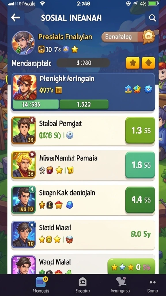 Screenshot menunjukkan karakter baru yang bisa dimainkan di IND777.
