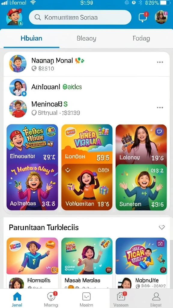 Tampilan antarmuka yang modern dan menarik.