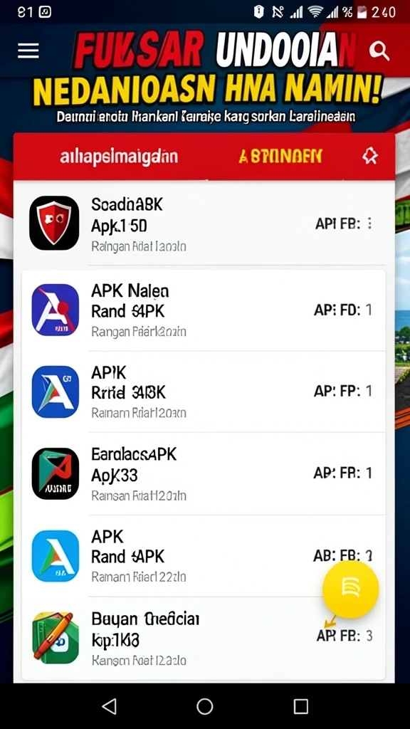 Tampilan utama game dengan karakter menarik.