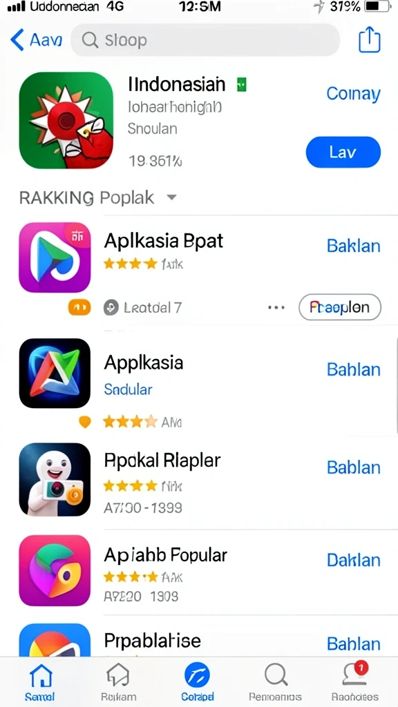 Menu permainan yang mudah dinavigasi.