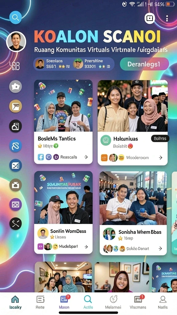Tampilan awal OCATOTO yang menarik dan intuitif.