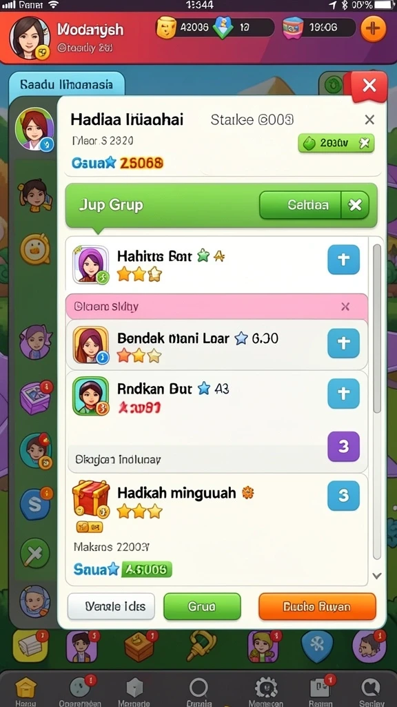 Beragam pilihan permainan judi online.