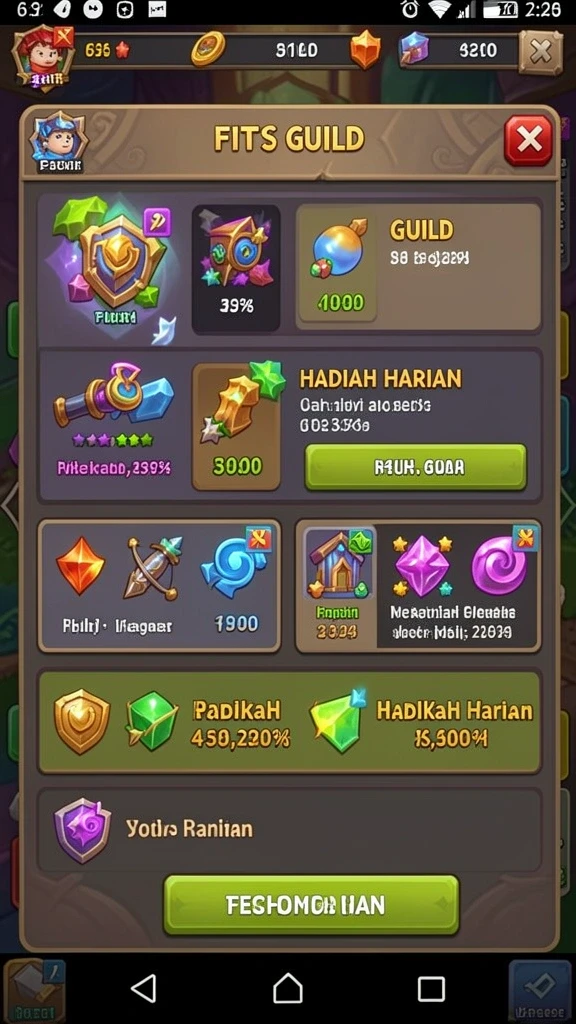 Screenshot kemenangan besar dari permainan slot.