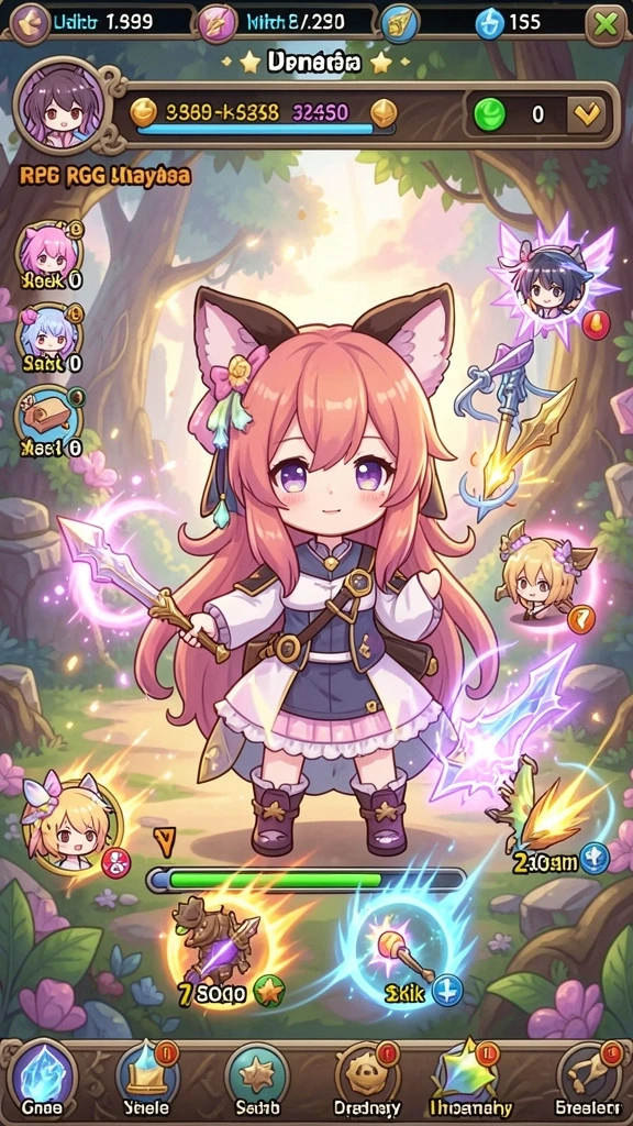 Berbagai karakter dengan desain unik dan menarik.