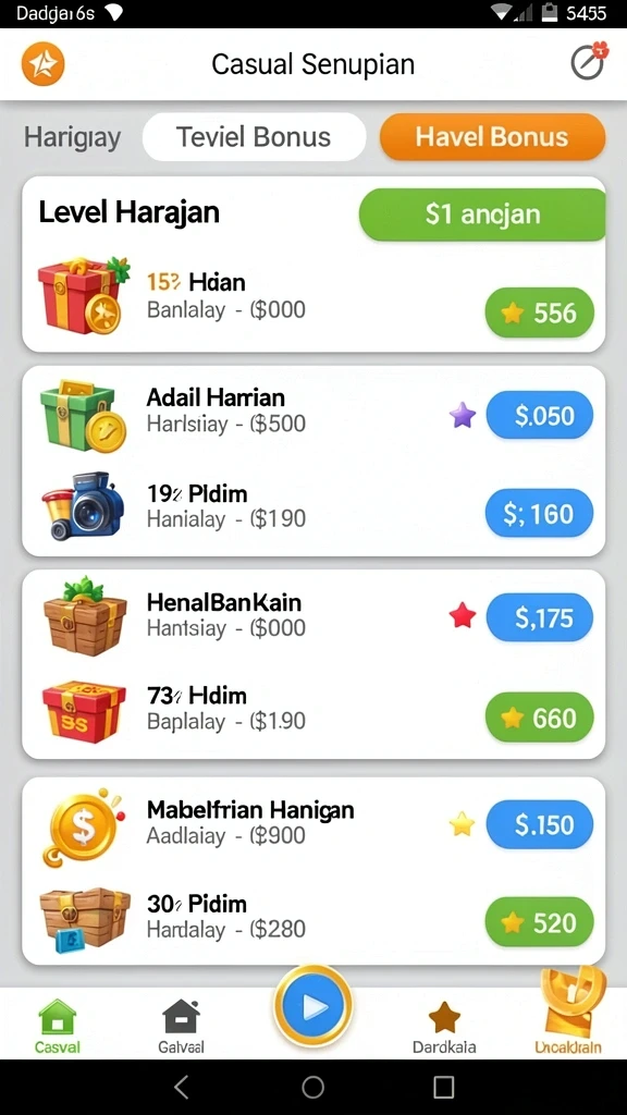 Karakter unik yang bisa dipilih untuk bermain.