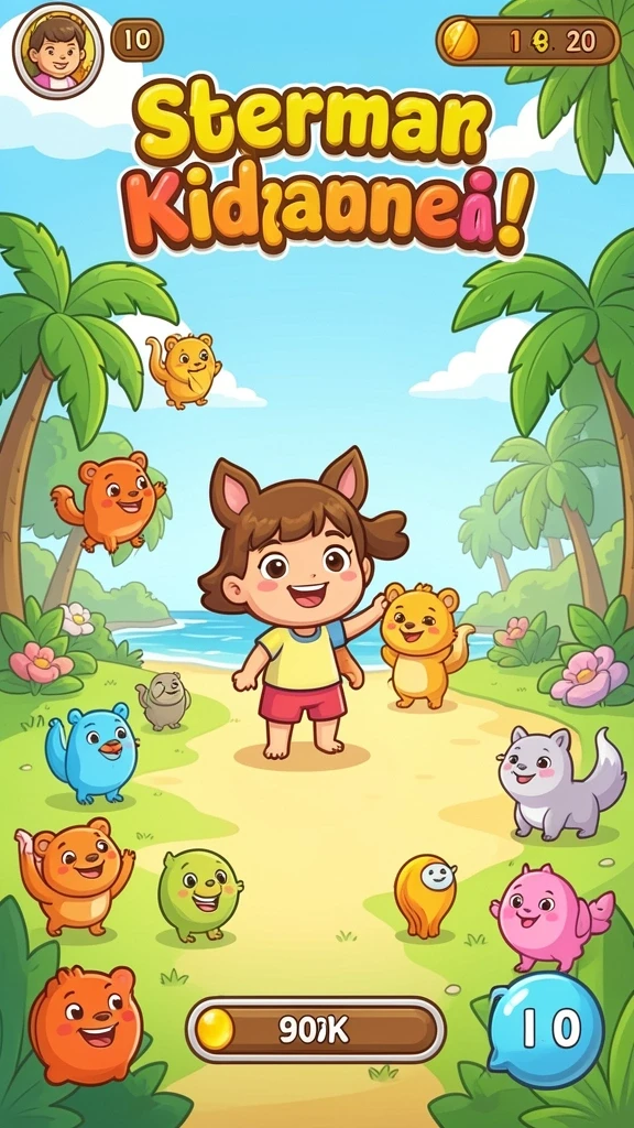 Tampilan antarmuka game yang menarik dan user-friendly.