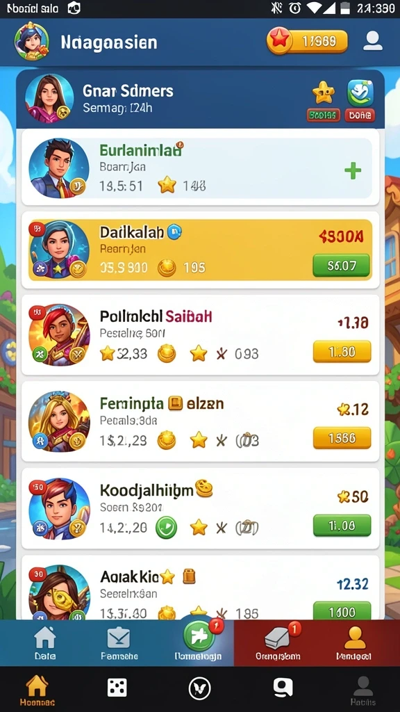 Tampilan utama aplikasi TOTO20 yang intuitif dan menarik.